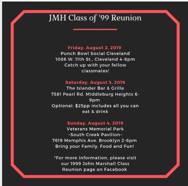 99 reunion flyer